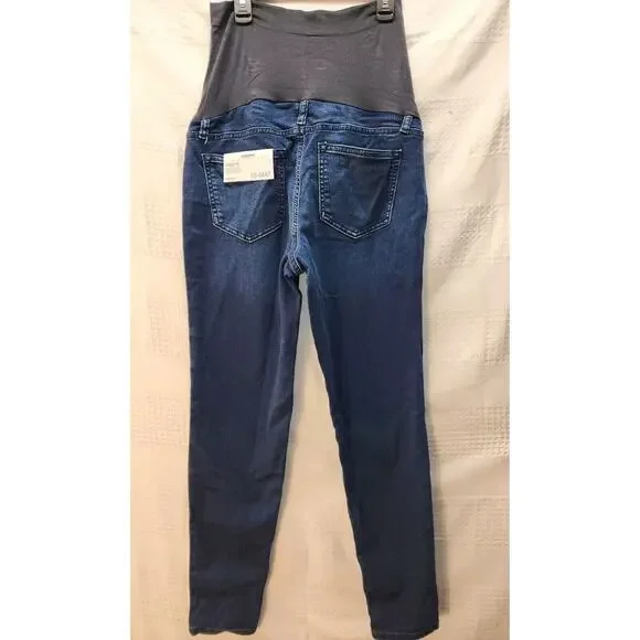 Sonoma Jeggings Maternity Size 10 Blue Jeans Pull On Over Belly Full Cover 1242 - Picture 4 of 8